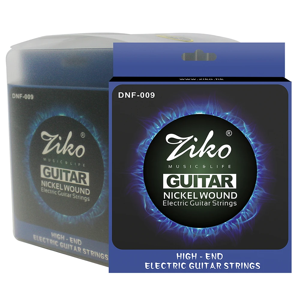 ZIKO DNF-009 سلاسل الغيتار الكهربائي النيكل الجرح مسدس سبائك الأساسية وتر غيتار الغيتار الكهربائي أجزاء وترية الملحقات