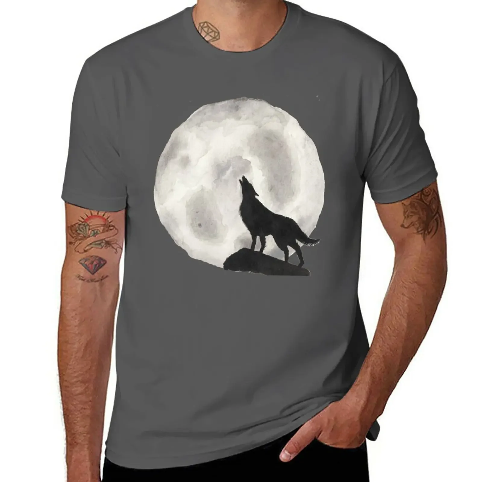 

Howl at the Moon T-Shirt vintage clothes heavyweights shirts graphic tees men clothes