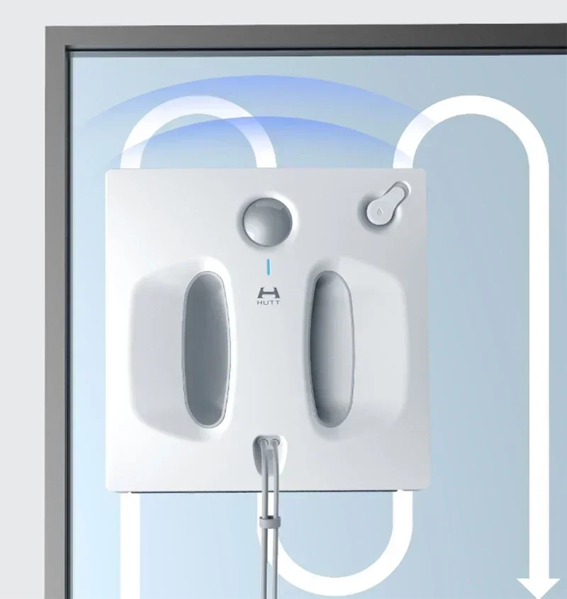 Original    HUTT W66 Window Cleaner Automatic Water Spray Window Cleaning Robot Intelligent Frequency  Wet and Dry Glass Cleanin