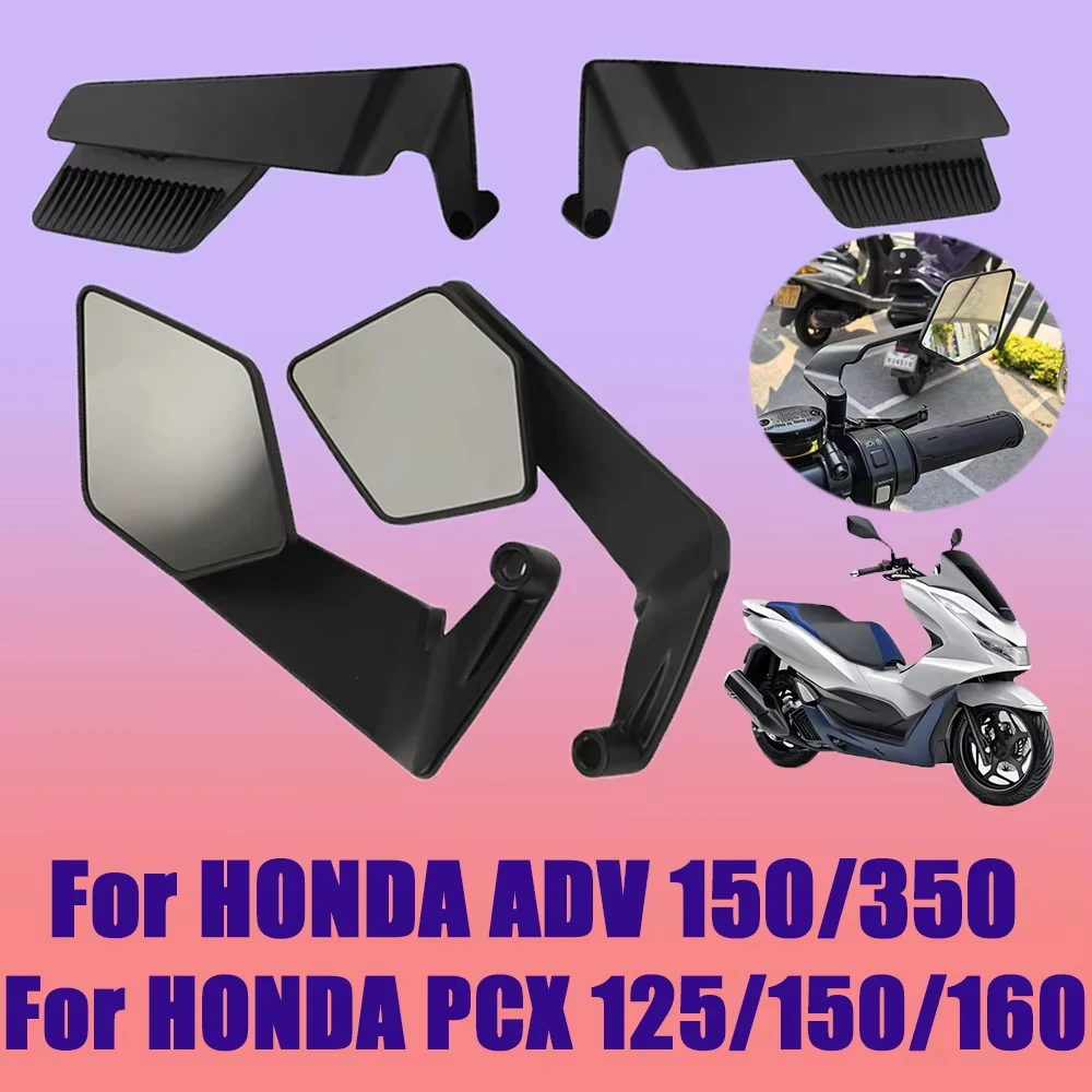

Rearview Mirrors Stealth Wing Mirror Rotating Side View Mirrors Accessories For HONDA PCX160 PCX150 PCX125 PCX ADV150 ADV350 ADV