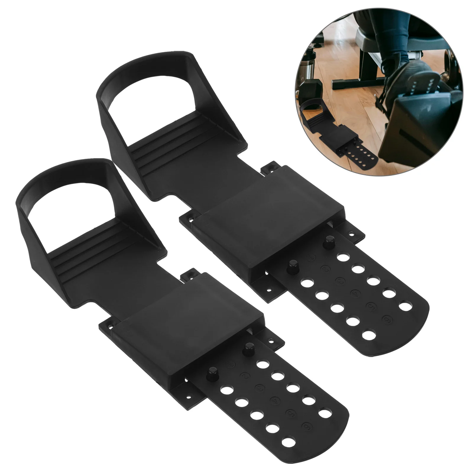 

Rowing Machine Pedals for Fitness Equipment Flat Exercise Plastic Road Anti-skid Machines