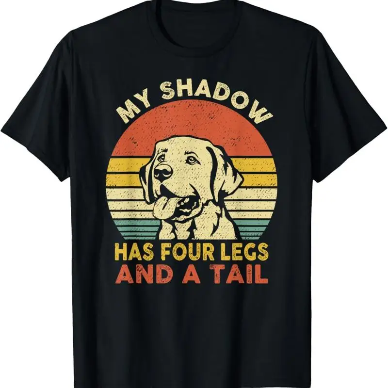 Retro Vintage My Shadow Has Four Legs And A Tail T Shirt