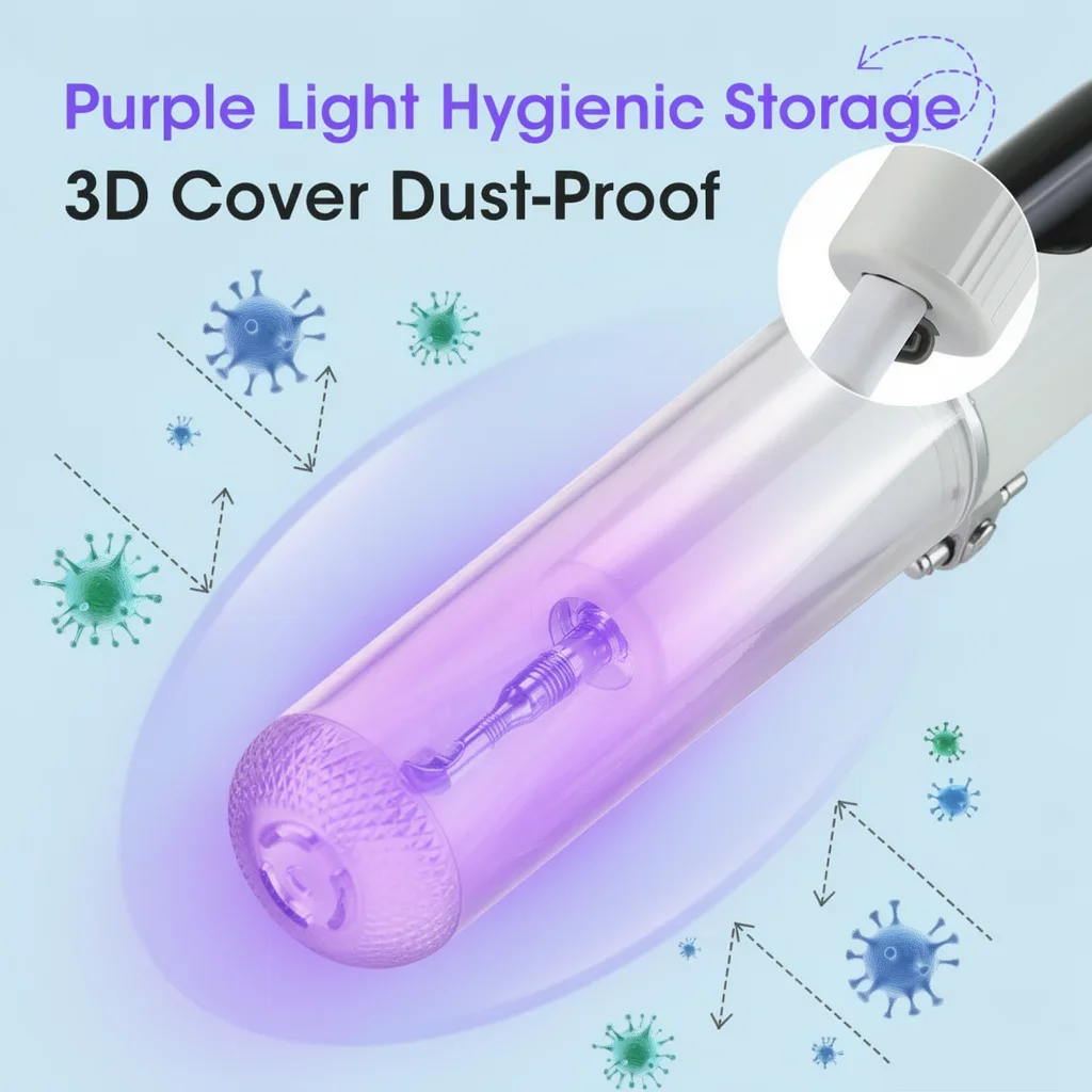 Electric Teeth Cleaner Sonic Tartar Remover 5 Modes USB Rechargeable Oral Care Tool for Coffee Smoke Stains IPX6 Waterproof Home image 5