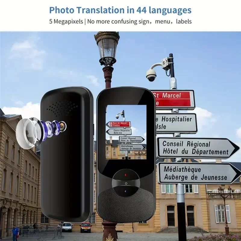 A73E-Translation Equipment Two-Way Voice Intelligent Translation Simultaneous 108 Languages For Travel And Outdoor