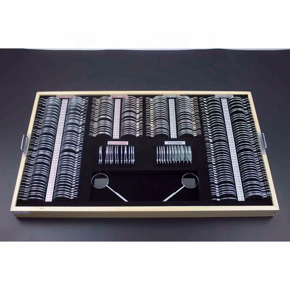Professional 2025 Trial Lens Set in Stock - Ophthalmic Refraction Lens Kit for Eye Exam
