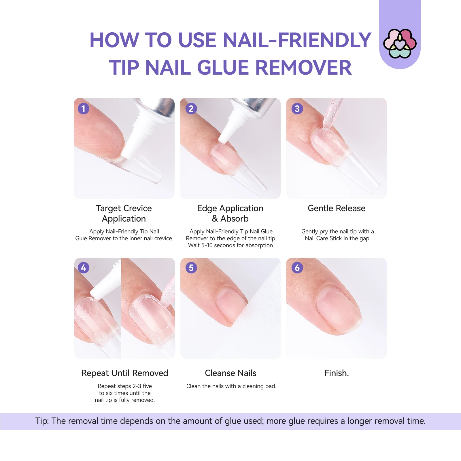 SAVILAND Semi Solid Nail Glue Gel 10g with Quick Remover 10ml No Curing Needed 30 Days Wear Fast Removal for Press On Nails Tips