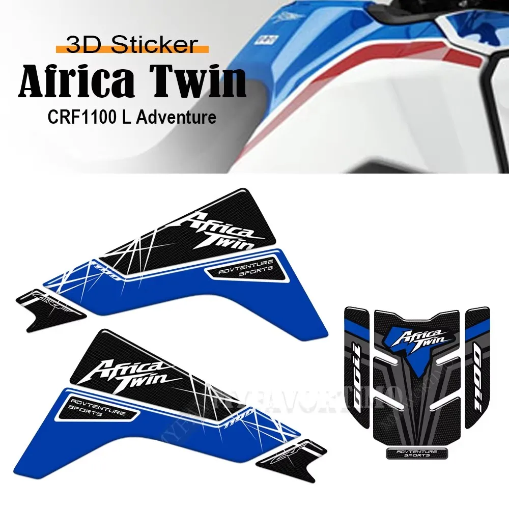 For Honda Africa Twin CRF1100 CRF 1100 L Adventure ADV ADV SPORT Motorcycle Fuel Tank Pad Protector Stickers Decal