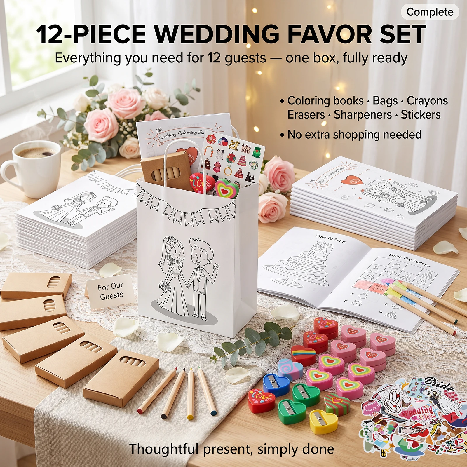 Wedding Activity Pack Kid Wedding Favors Activities Set for Wedding Reception Activities Game Favor Entertainment Party Supplies