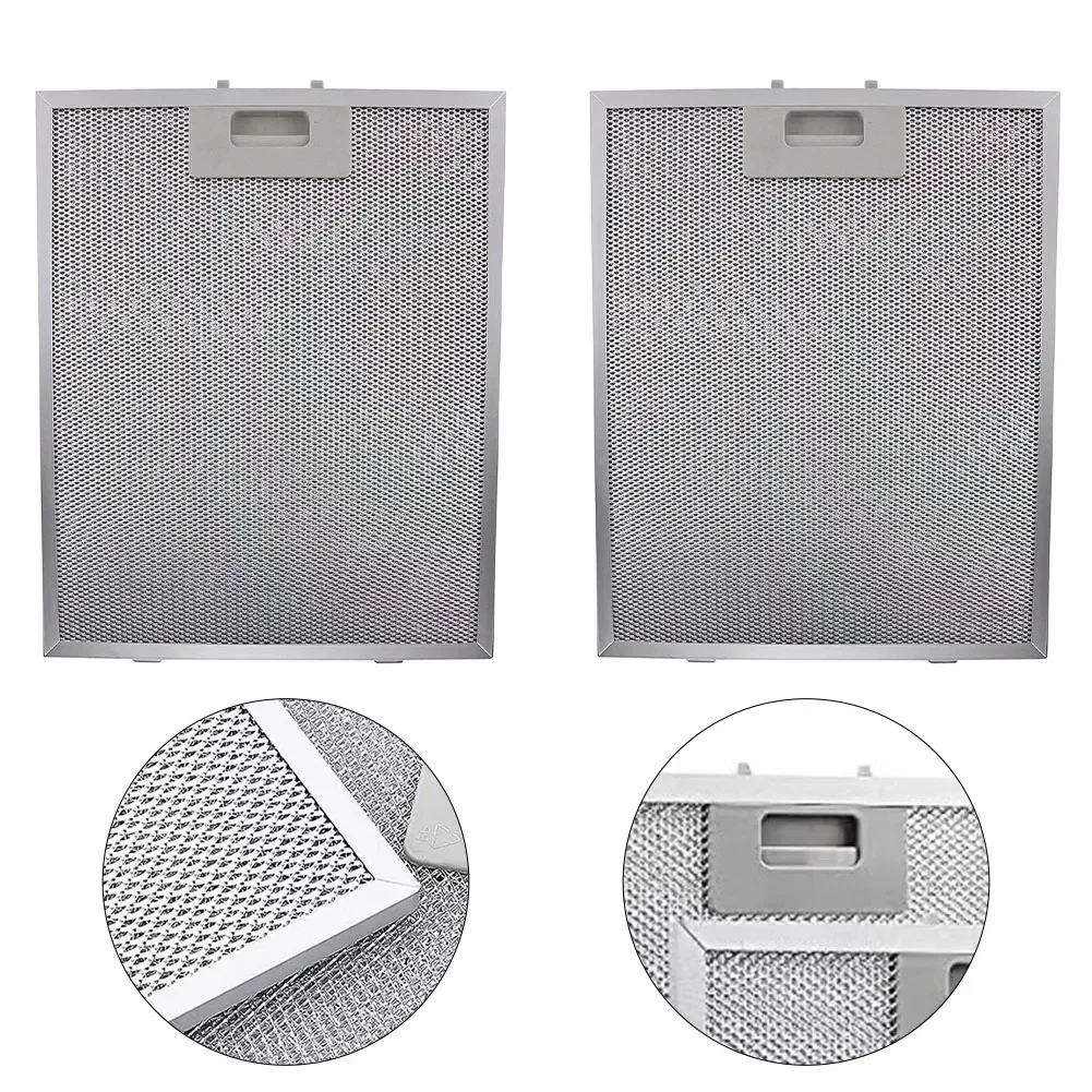 Filtro de campana extractora de aluminio para cocina, Extractor de grasa de Metal, Ventilación de repuesto, 1/2 piezas