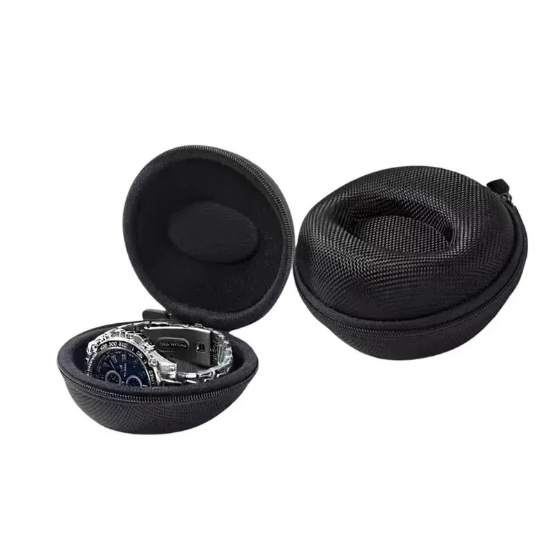 1/2PCS Single Watch Travel Case Anti-fall Zipper Watch Box Hard Shell Portable Wristwatch Storage Pouch Organizer (No Watch)