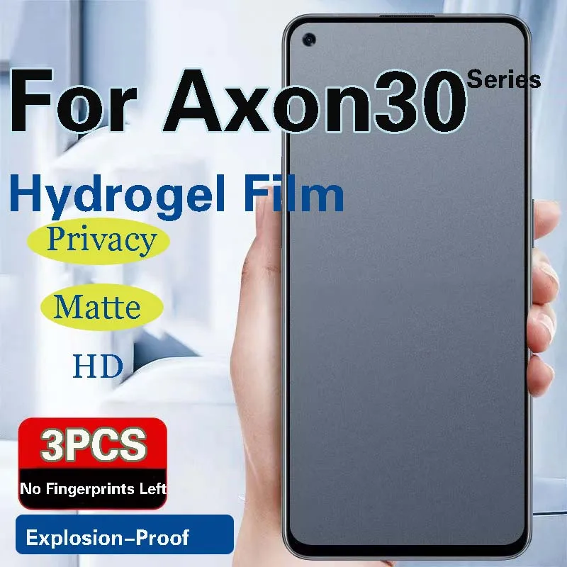 Protector de pantalla de privacidad para ZTE Axon 30 Ultra mate, película de hidrogel Axon 30Pro, cobertura completa, suave, HD, Anti Peeping