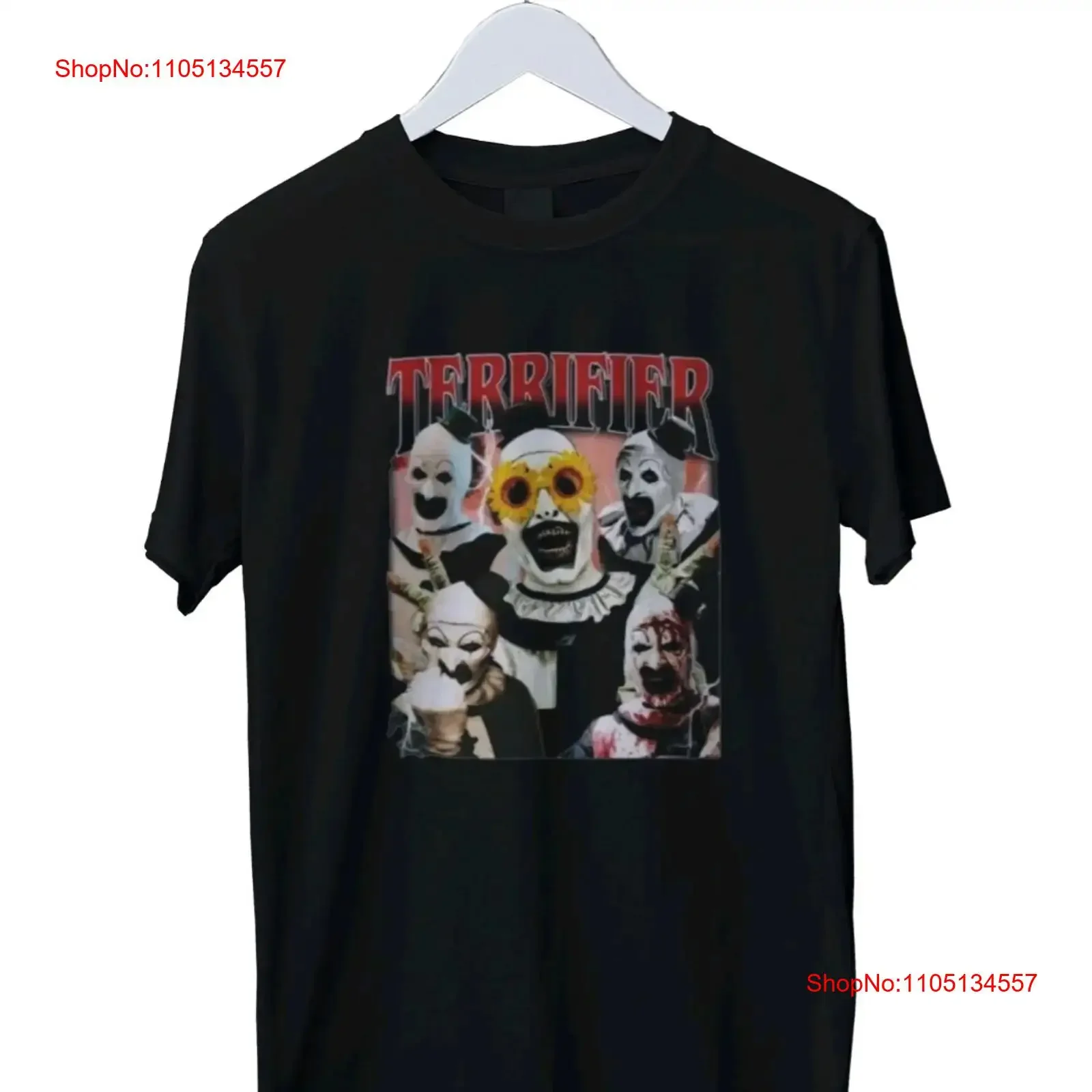 Limited Terrifer Vintage T Shirt Mens S M L XL 2 3 4 vintage Washed Unisex streetwear homme designer clothes graphic Stretched