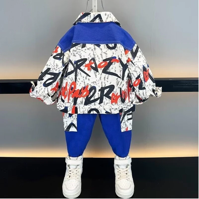 New Spring Autumn Fashion Baby ClothesSets  For Boys Children Boys Jacket Pants 2Pcs/Toddler Casual Clothing Kids Tracksuits