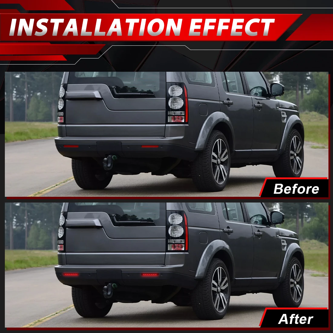 

LED Rear Bumper Light For Discovery 3 LR3 05-09 For Discovery 4 LR4 10-13 For Range Rover Sport (L320 facelift) 10-13 Brake Lamp