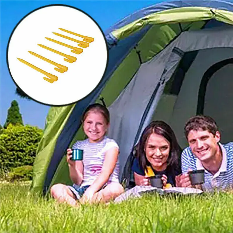 Durable 10 Pcs Outdoor Heavy Duty Camping Stake Nails Pegs Pins Tents Stakes Nails Fixing