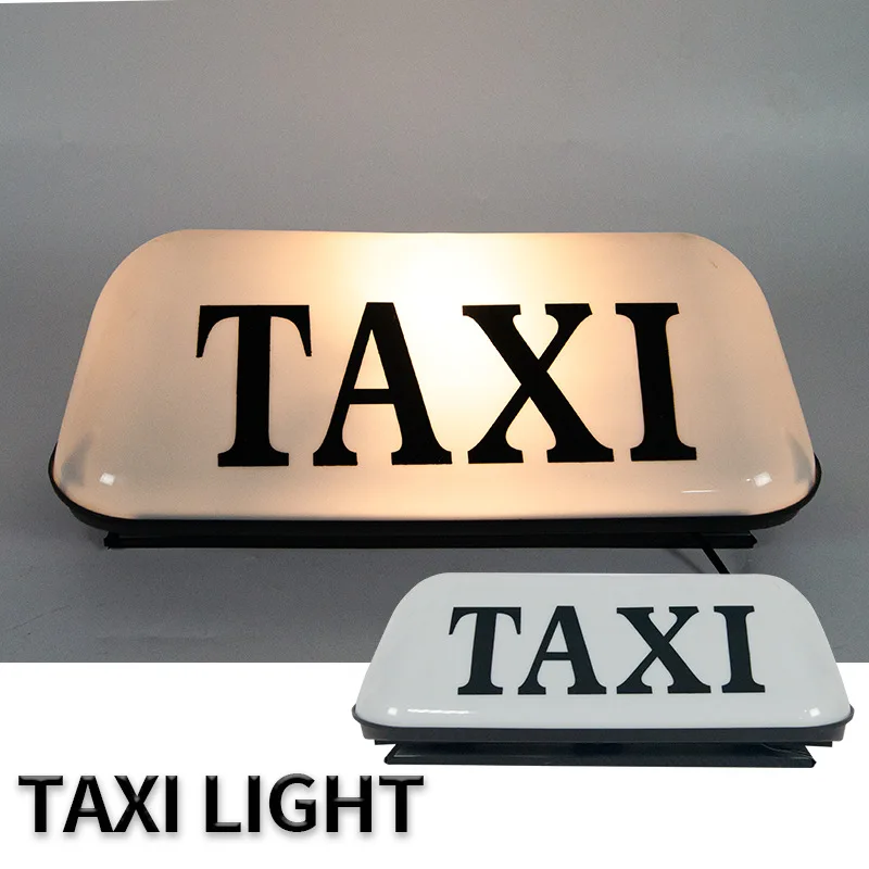 Taxi Cab Sign Roof Top Topper Car Magnetic Lamp LED Light Waterproof 12V TAXI Roof Lamp Bright Top Board Roof Sign Led Light New