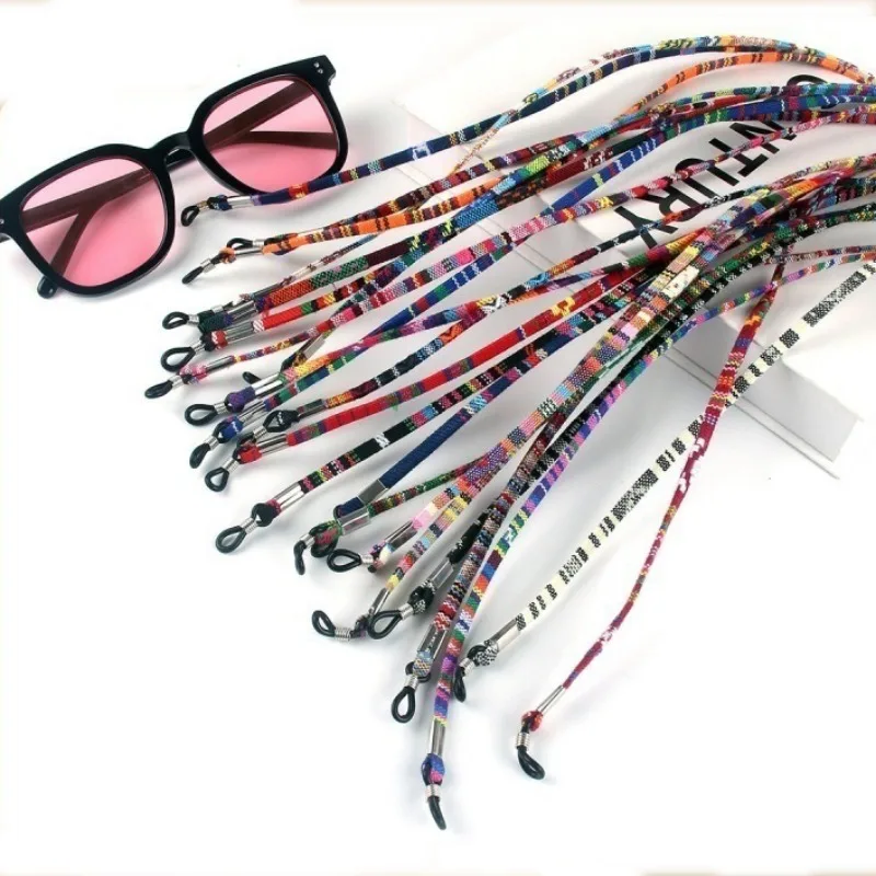 Fashion Colorful Sunglasses Strap Eyeglass Chain Bohemian Glasses String Eyewear Cord Holder Neck Strap Reading Glasses Holder