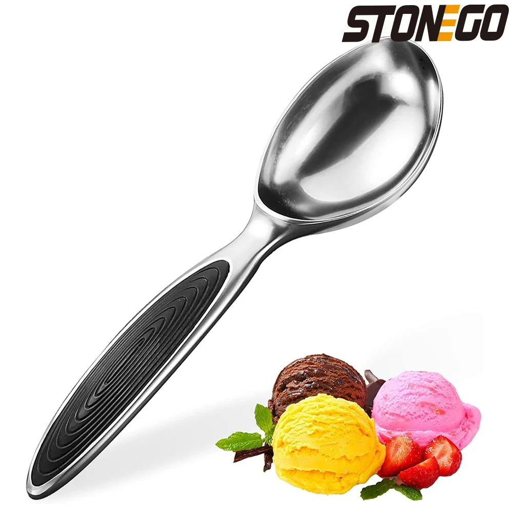 JJYY Watermelon Ice Cream Digger Scoop Kitchen Gadget Zinc Alloy Digging Ball Spoon Ice Cream Dessert Spoon for Home Restaurat