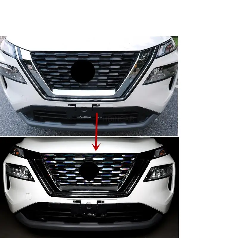 For Nissan X-trail T33 2021-2023 Car front net car logo decorative sticker body modification decorative accessories