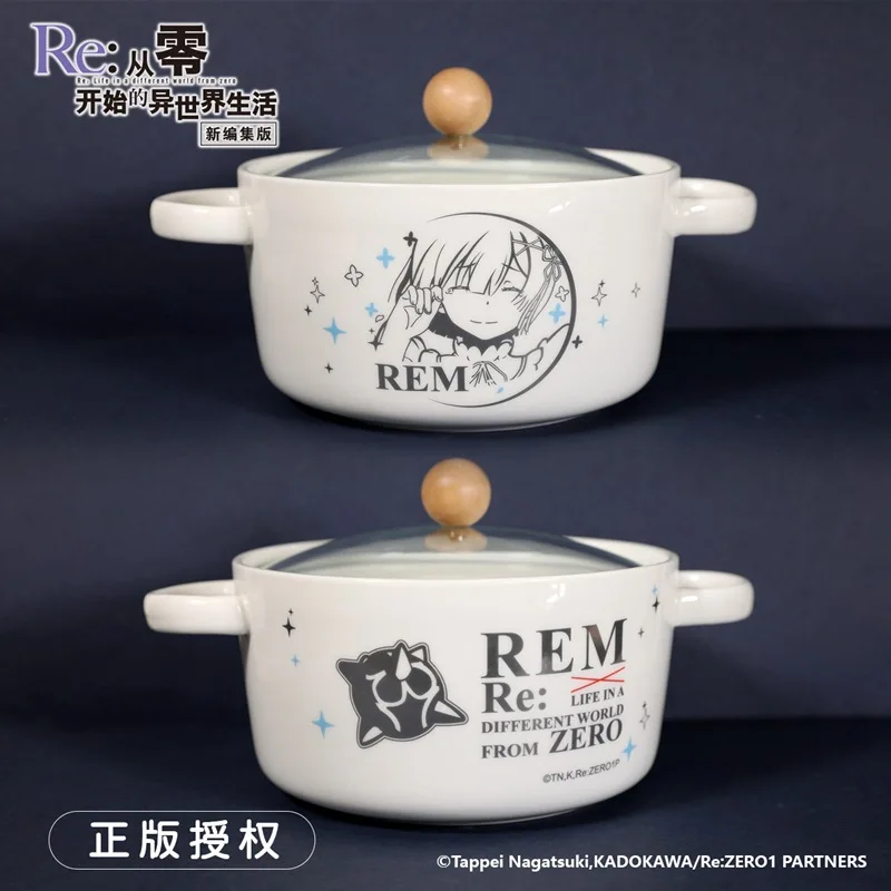 

Re:ZERO Starting Life in Another World Rem Emilia China Official Authorization Ceramic Ramen Bowl