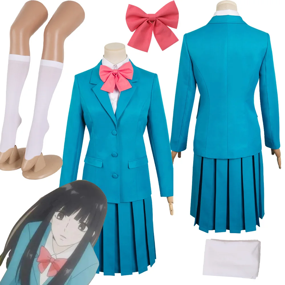 

Female Kuronuma Sawako Cosplay Costume School Uniform Socking Anime Kimi mi Todoke Season 3 Suit Outfits Halloween Party Clothes