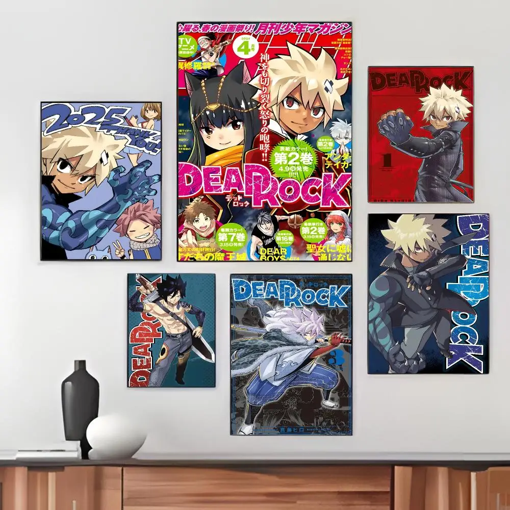 Fantasy Anime DEAD ROCK Poster Pegatina artistica HD autoadhesiva impermeable para salon dormitorio