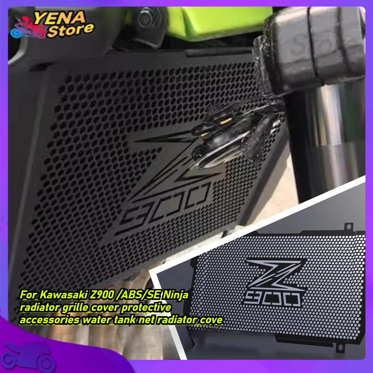 

2025 For Kawasaki Z900 /ABS/SE Ninja radiator grille cover protective accessories water tank net radiator cove