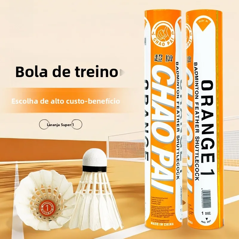 new-orange-super-badminton-training-shuttlecock-unstable-for-beginners-durable-single-sided-swing-ball-sports-fitness