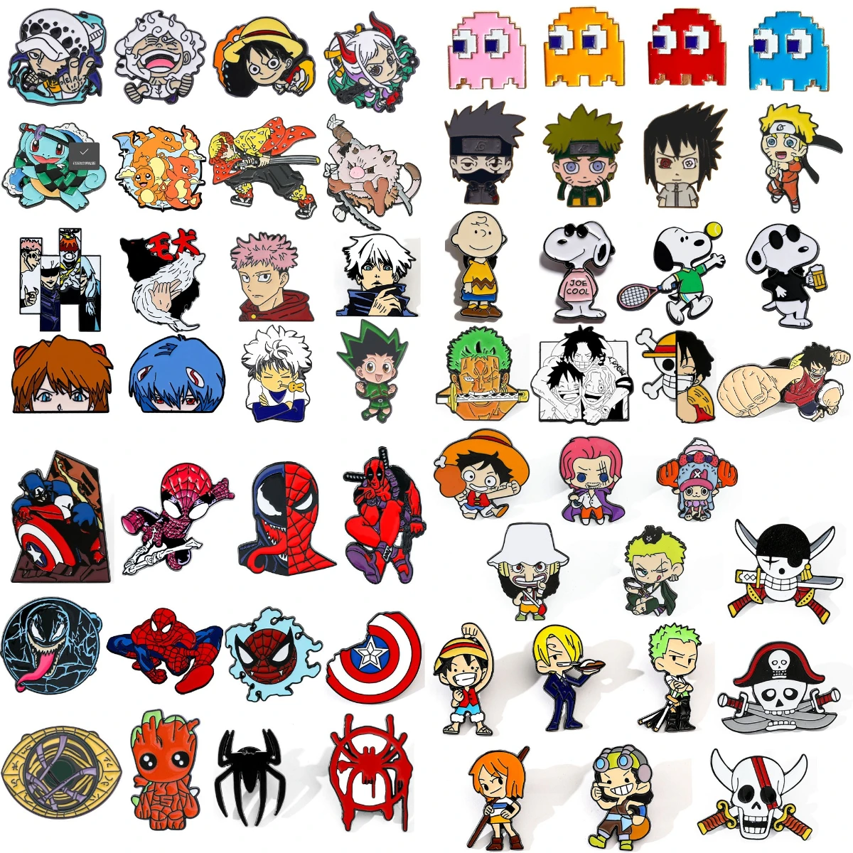 

10Pcs Brooches Badges Mixed styles wholesale Enamel Pin Anime Lapel Backpacks Cute Things Backpack Brooch Clothes Jewelry
