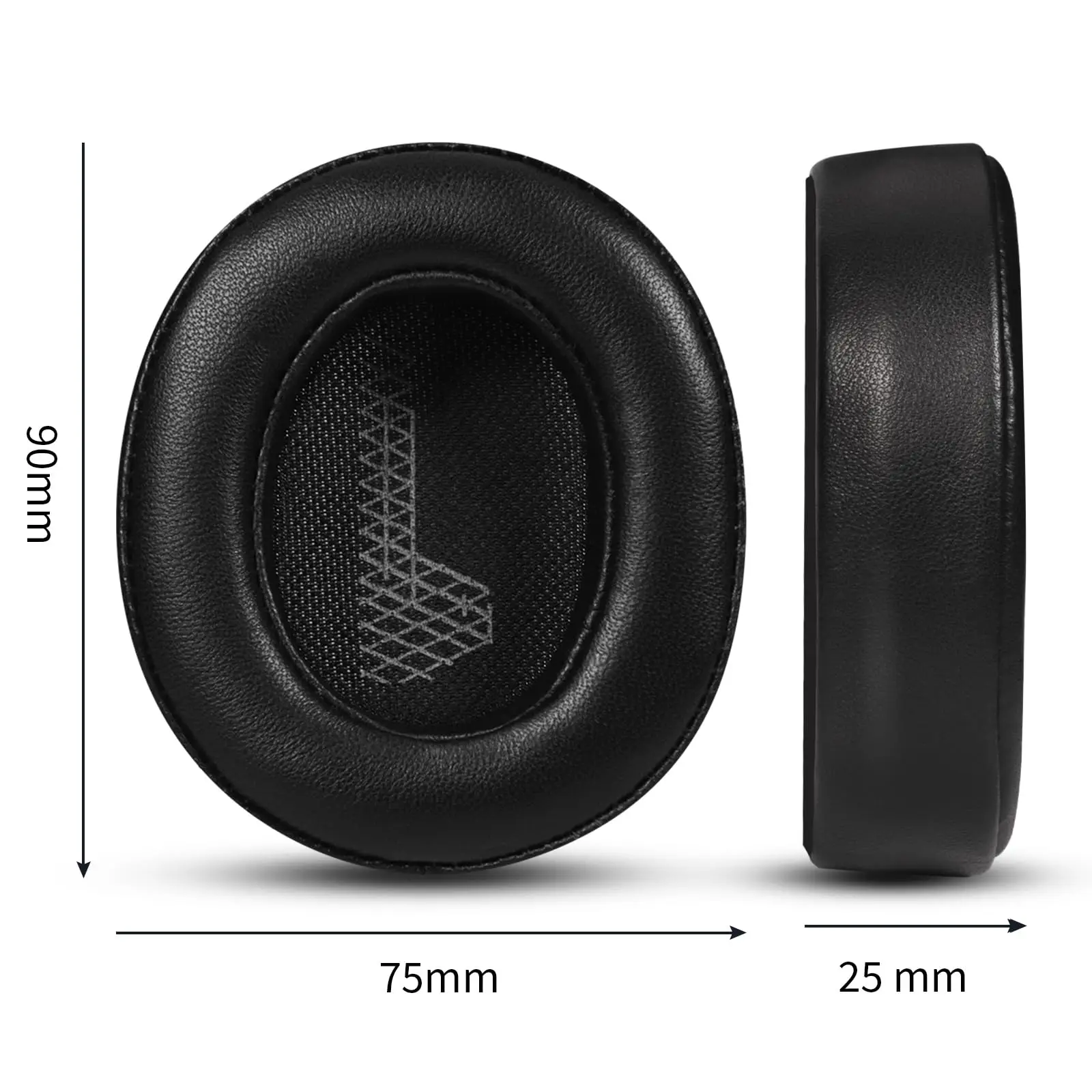 Sheepskin Ear Pads for JBL Live 650BTNC, E65BTNC, Duet NC, Live 660 BTNC Replacement Memory Foam Earpads - view 2
