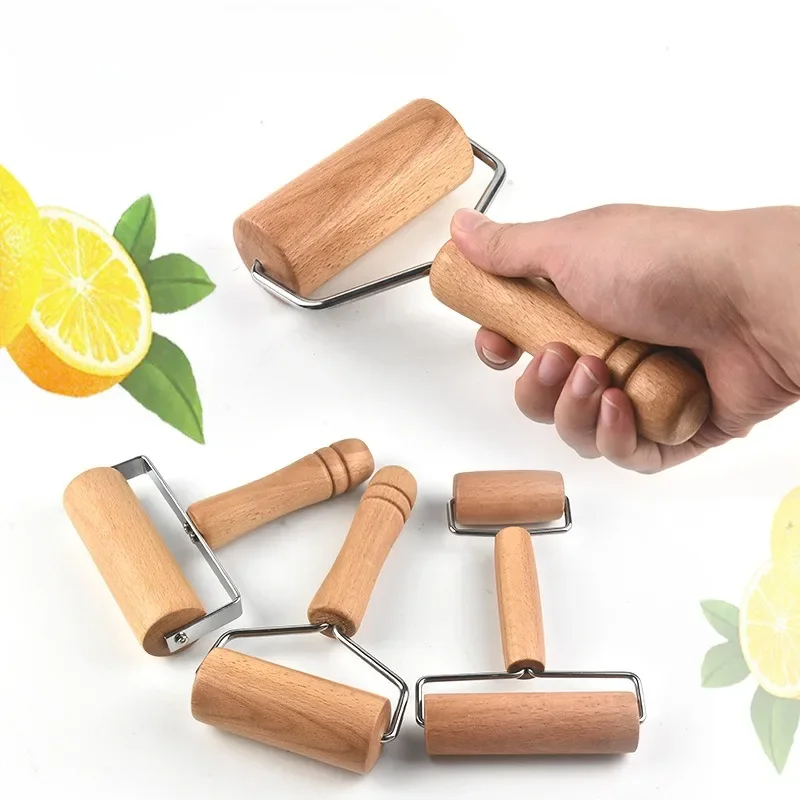 

Wooden Rolling Pin Hand Dough Roller for Pastry Cookie Dough Chapati Pasta Bakery Pizza Kitchen Tool Dough Roller