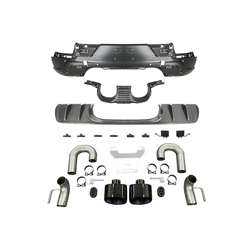 2024-2025 Car Body Kit New Condition Front and Rear Bumper Surround with Fog Light Cut-Outs for