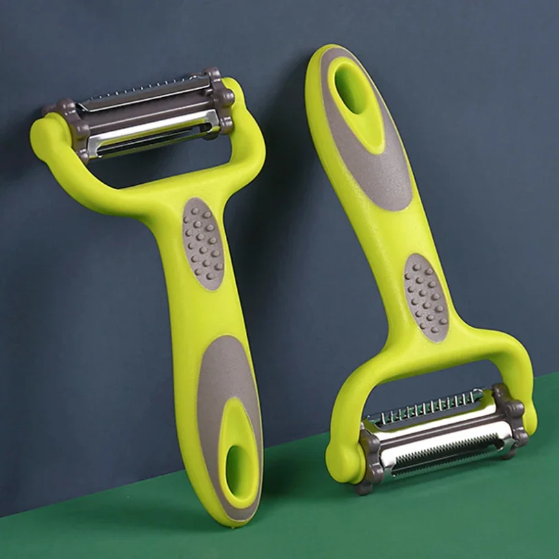 

3 In 1 Rotary Peeler Fruit Vegetables Cabbage Graters Salad Carrot Potato Slicer Kitchen Multifunction Grater Julienne Peeler