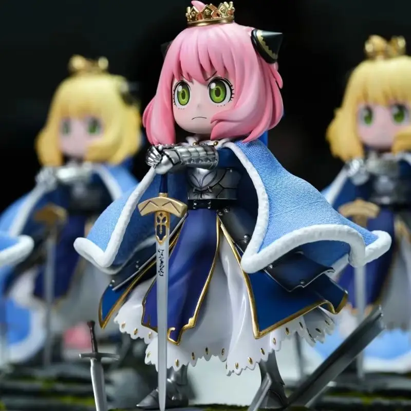 Figurine de dessin animé Fate Stay Night Saber, modèle à collectionner, Version Q, jouets Kawaii pour enfants, cadeau Surprise, décoration de salle, ornements