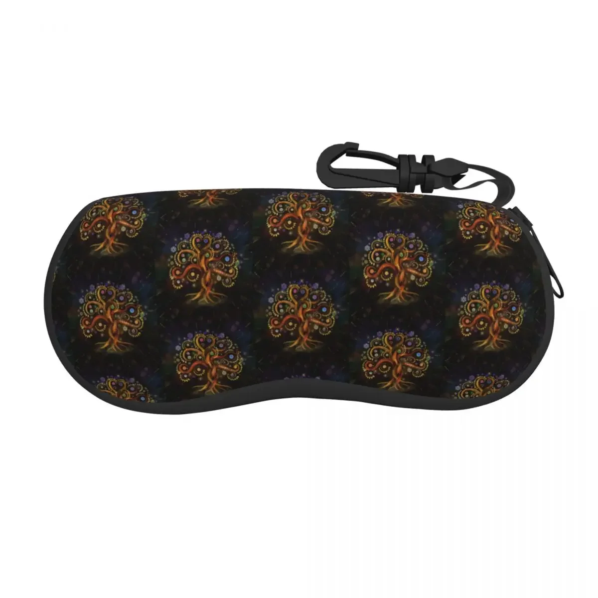 Tree Of Life Yggdrasil Rainbow Swirl Eyeglass Glasses Case Men Women Soft Sunglasses Protective Bag