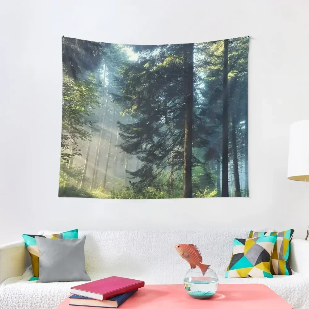 

Morning forest - forest Tapestry Bedroom Decoration Bedroom Deco Wall Deco Luxury Living Room Decoration Tapestry