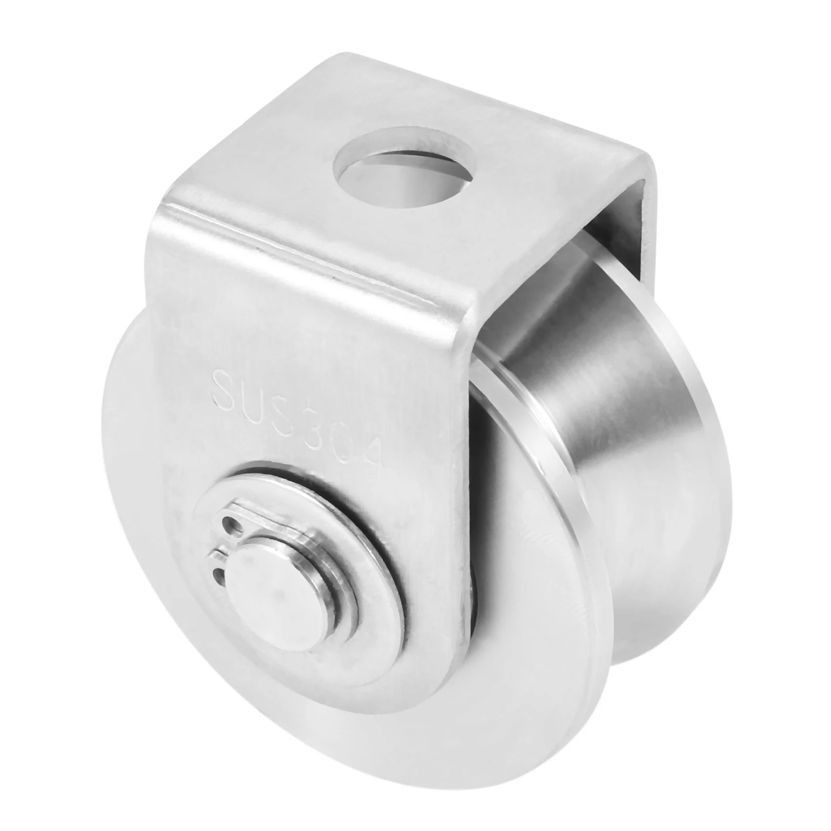 AFOURT-3X 2 Inch V Type Pulley Roller 304 Stainless Steel Sliding Gate Roller Wheel Bearing For Material Handling And Moving