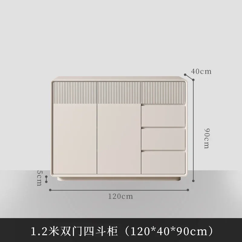 b2 Style Light Luxury Hallway Partition Living Room Cabinet Wall-Mounted Solid Wood Decorative Modern Sideboard Cabinet