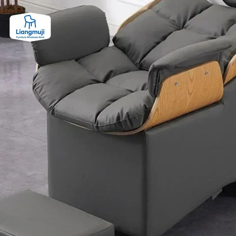 샴푸 의자 미용실 일본식 스파 가죽 등받이 세척 유닛 휴대용 워터젯 세척 태국식 마사지 침대 세면대 뷰티