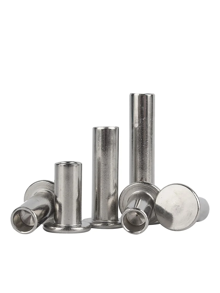 

GB875 Standard Flat Head Half Semi Hollow Rivets M2 M2.5 M3 M4 M5 M6 M8 304 Stainless Steel Industrial Connecting Rivet