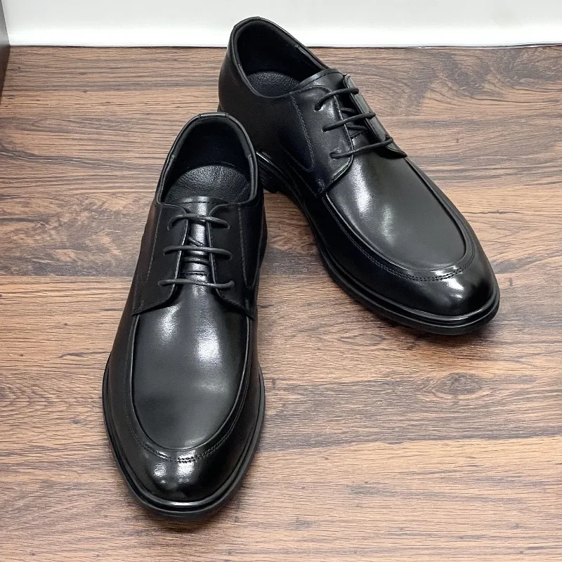 Italian Mens Leather Formal Shoes Luxury Handmade Breathable 2026 Autumn Outdoor Daily Casual Business Social Shoes for Male