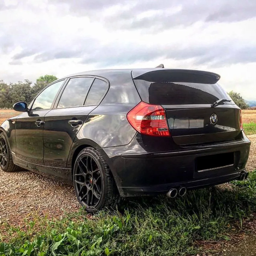 Para BMW Serie 1 Hatchback E81 E87 120i 118i 116i alerón de techo de coche alerón de maletero trasero 2004-2011 Kits de carrocería ABS de ala trasera Tuning