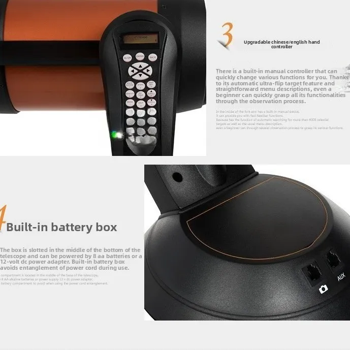 8SE/5SE تلسكوب فلكي ذكي تلقائي للعثور على النجوم احترافي لمشاهدة النجوم عالي الطاقة عالي الوضوح
