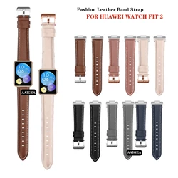 Fashion Leather Band Strap for Huawei Watch Fit 3 2 new / FIT2 Wrist Elegant Bracele With Connector