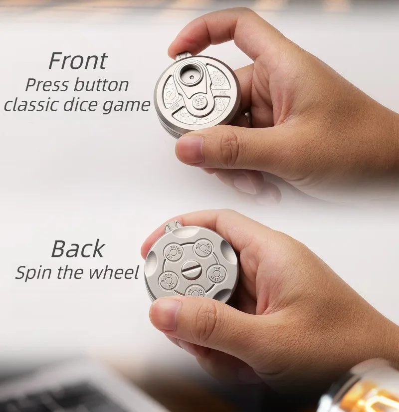 Metalen EDC Fidget Speelgoed Dobbelstenen Munt Anti Angst Spinner Helder Geluid Metalen Decompressie Speelgoed Stress Hand Spinner Volwassenen Speelgoed