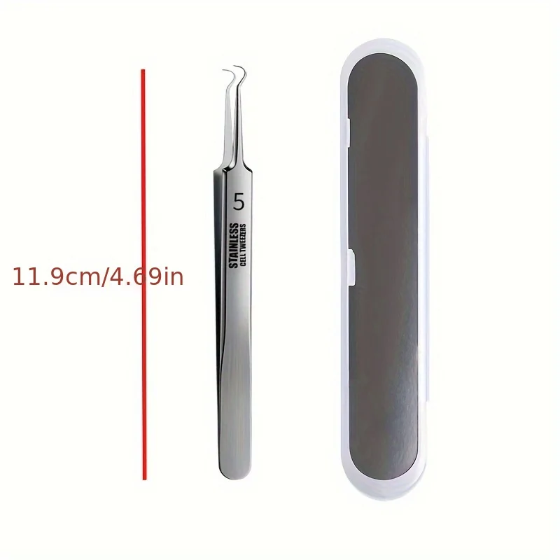 7pcs 1set Acne Mee-eter Verwijderen Naalden Puistjes Mee-eter Clip Pincet Zwart Hoofd Porie Cleaner Diepe Reiniging tool