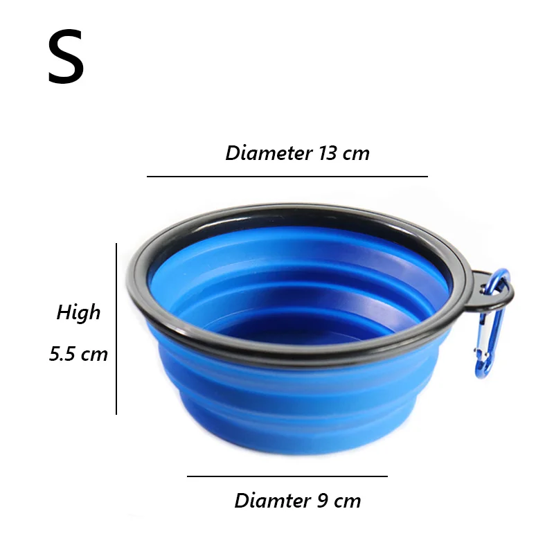 Foldable Puppy Big Dog Travel Bowls for Dogs Cats Safety Pet Cat Drinking Bottle Dog Water Food Bowl Pets Feeder Cat Accessories