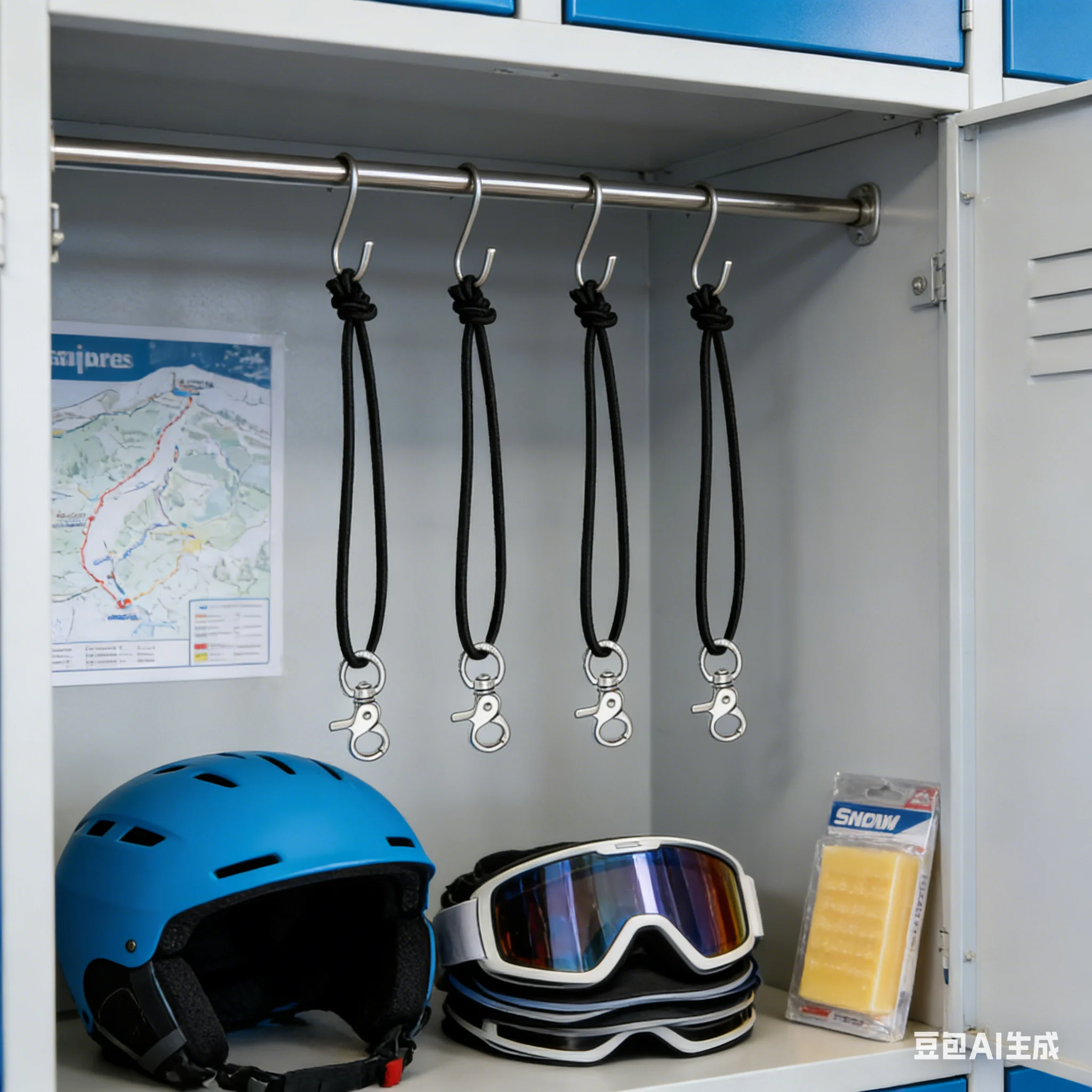 

Эластичный поводок для сноуборда с зажимом, сверхмощная многофункциональная лыжная доска, соединительная веревка, аксессуары для уличных лыж