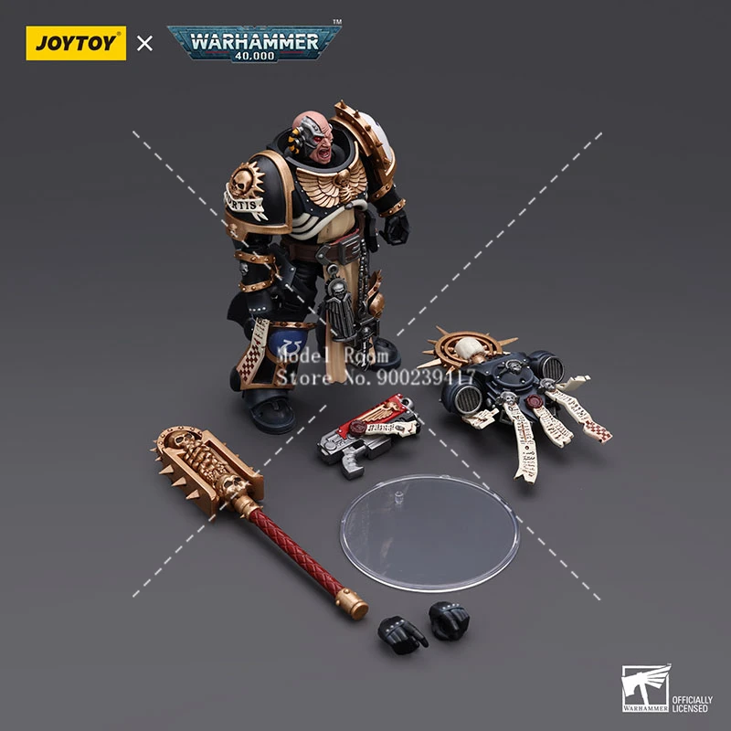 JOYTOY Warhammer 40K 1/18 Ultramarines Chaplain Indomito Action Figure 12.4 centimetri Gioco Soldato Dell'esercito Figurine Modello Giocattolo Da Collezione