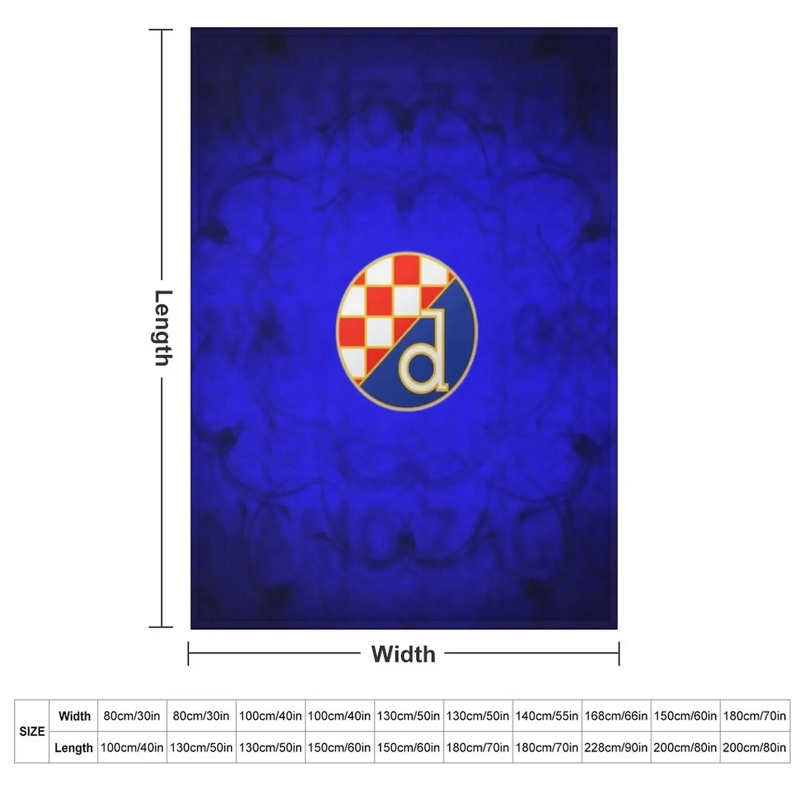 GNK Dinamo Zagreb Throw Blanket couch cozy soft plush fuzzy picnic outdoor blanket